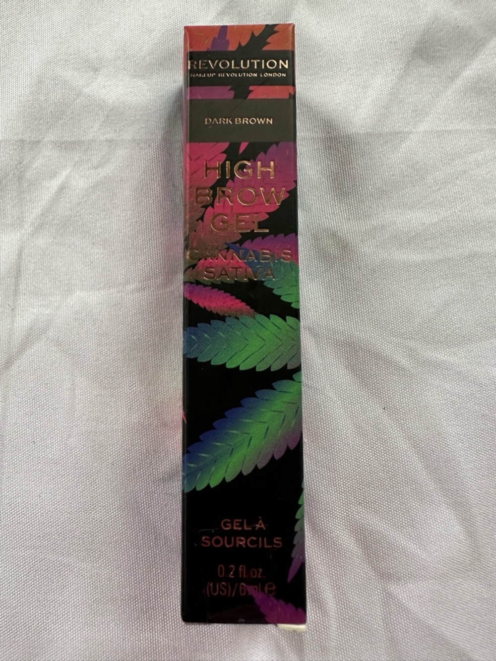 Revolution High Brow Gel Dark Brown New Sealed .2 fl oz